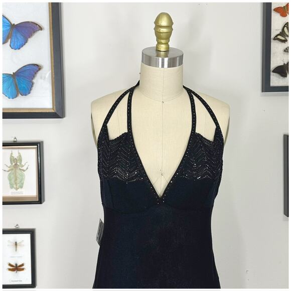 St. John. Evening Embellished Floral Knit Evening Dress Womens Size 6 NWT NEW - Picture 7 of 16